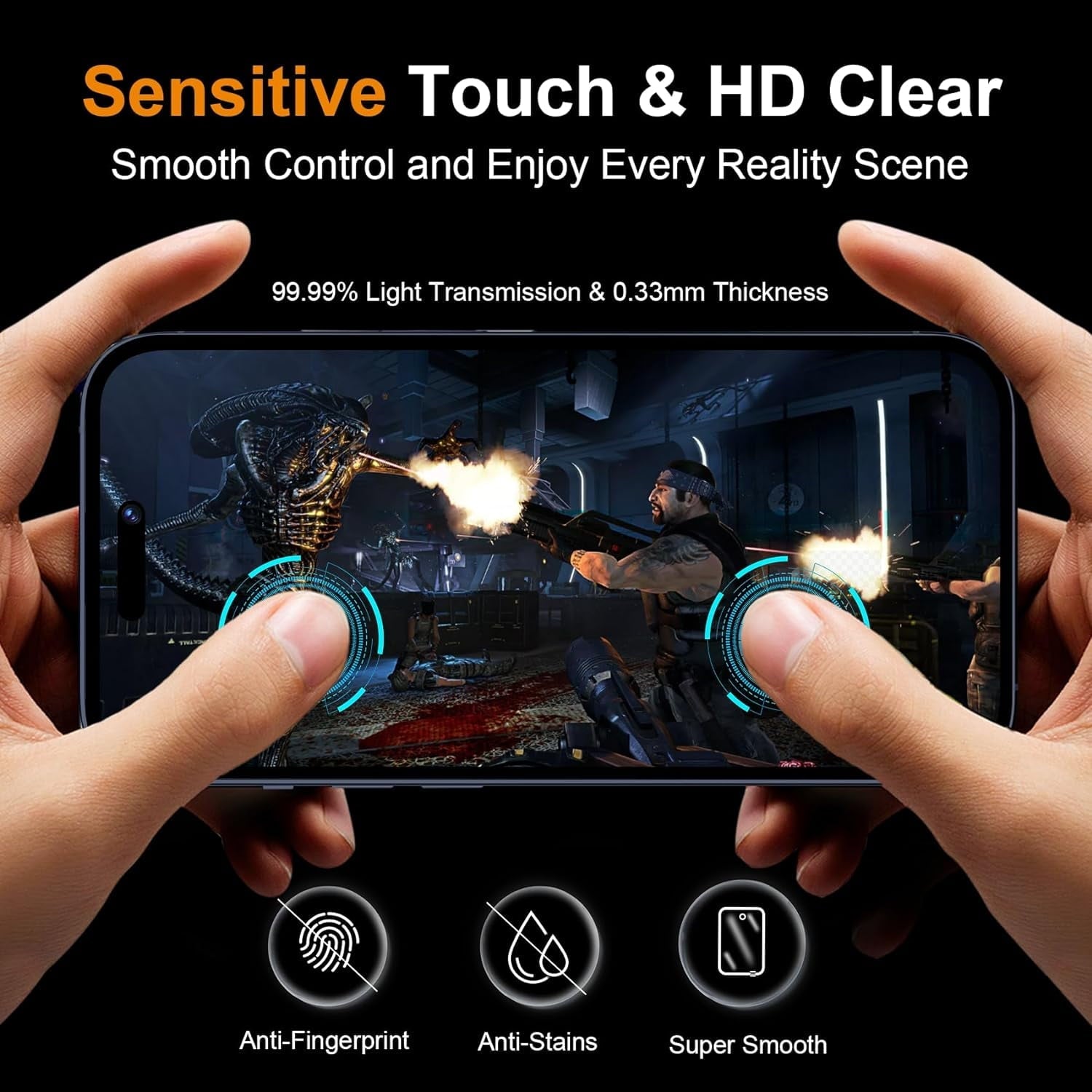 HiMag Anti-Spy Privacy Tempered Glass Screen Protector Pack